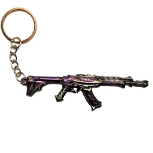 Valorant Weapon Keychain Pendant – Premium Metal Replica Purple Reaver
