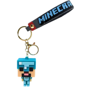 Steve Diamond Gear Charm – Rubber Figure with Wrist Strap